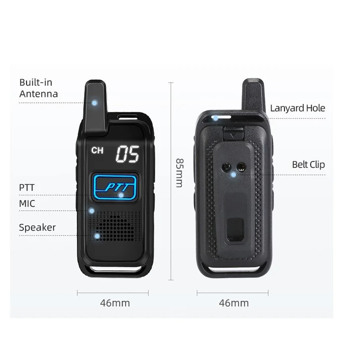 Free License Mini Walkie Talkie Handheld