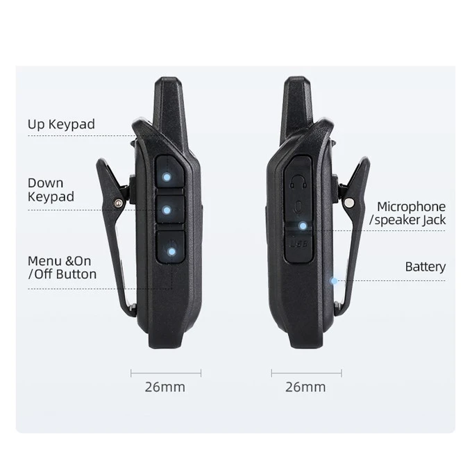 Free License Mini Walkie Talkie Handheld